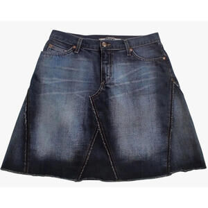 Mavi Hailey Denim Mini Skirt Womens S Blue A Line Cotton Casual